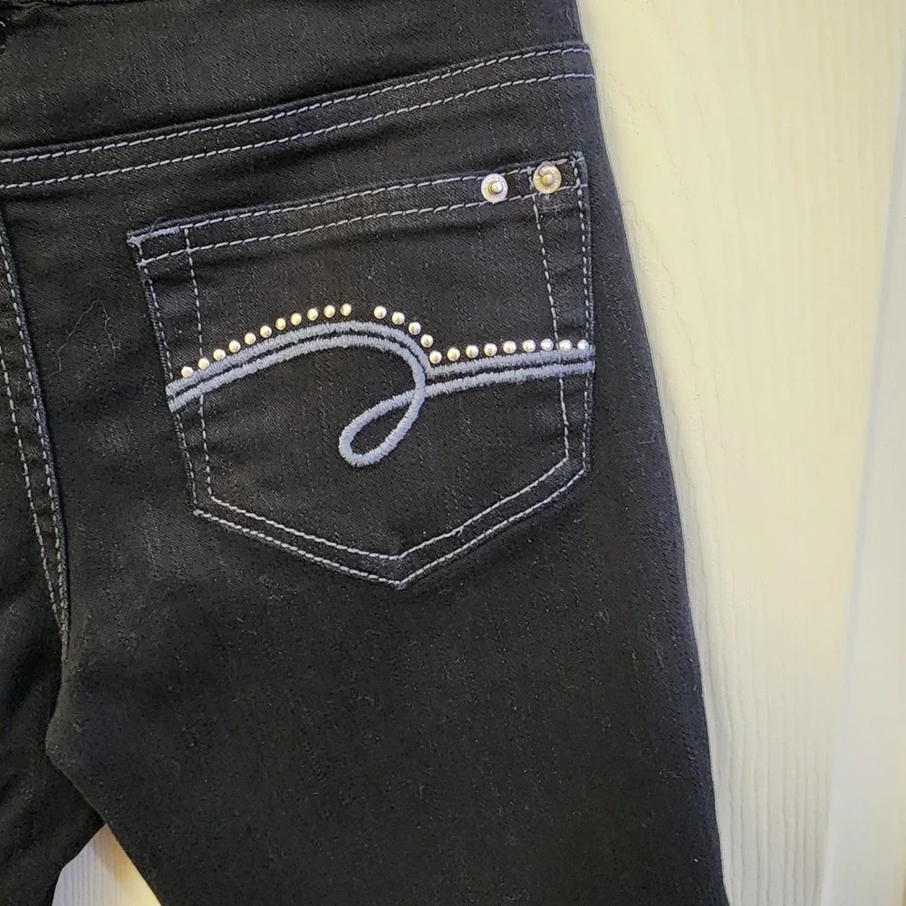 Girls Premium Justice Jeans Black Simply Low Size 12S
